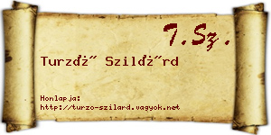 Turzó Szilárd névjegykártya