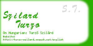 szilard turzo business card